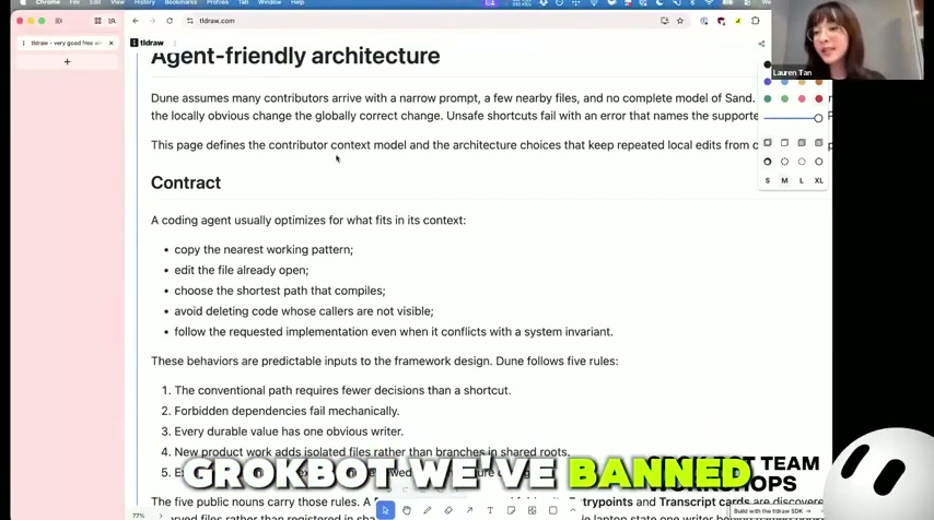 장면 7 — Agent-friendly architecture 문서, 금지 규칙 소개