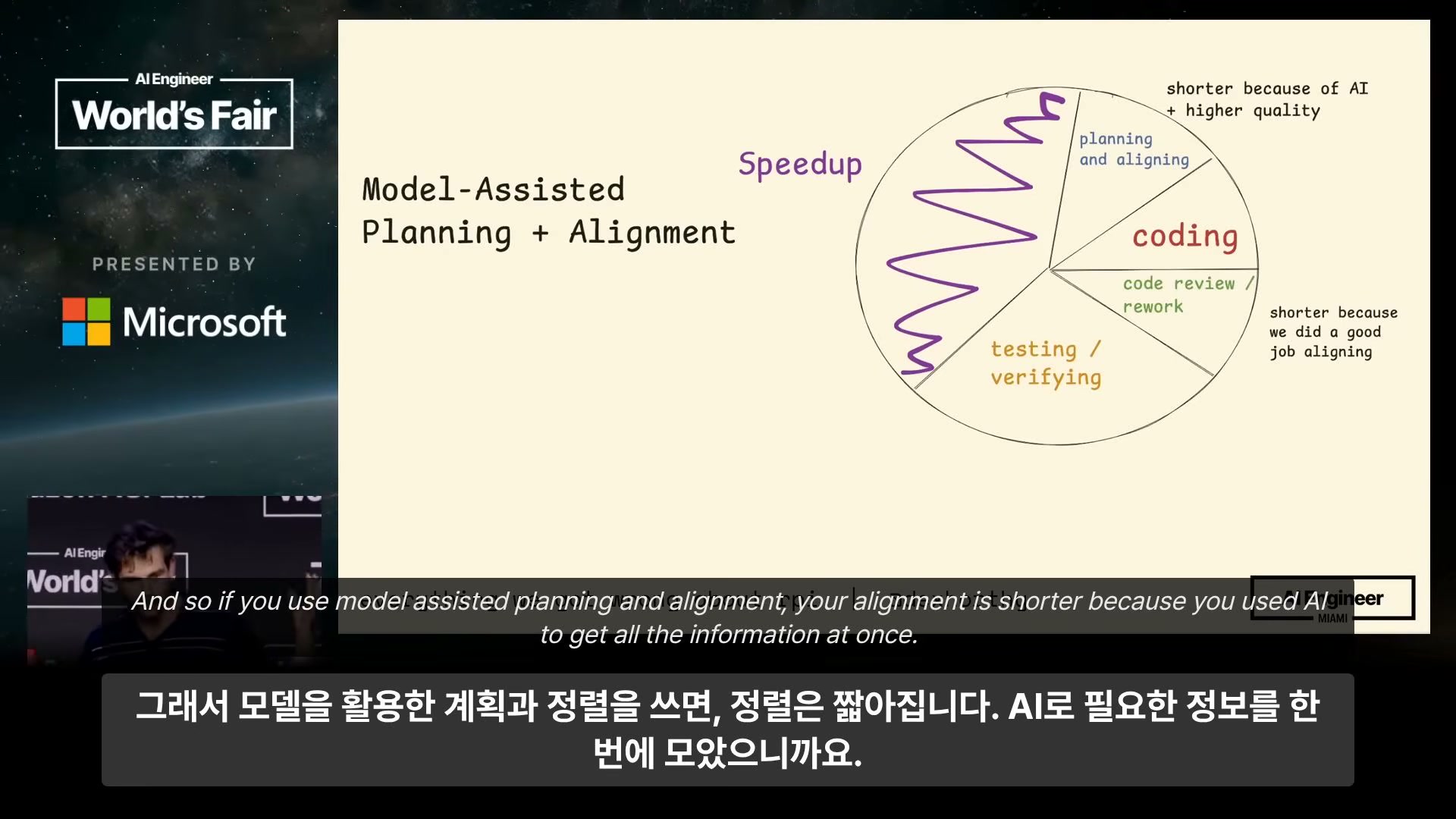 장면 25 — Model-Assisted Planning + Alignment의 속도 구성