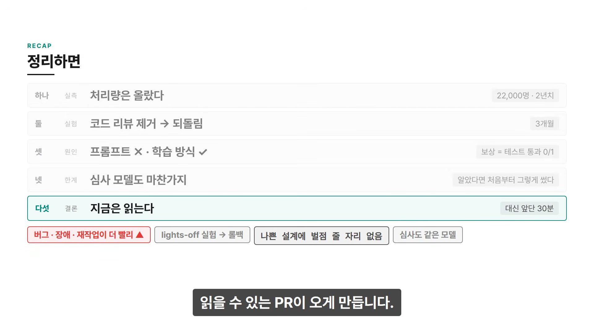 장면 26 — RECAP 정리하면