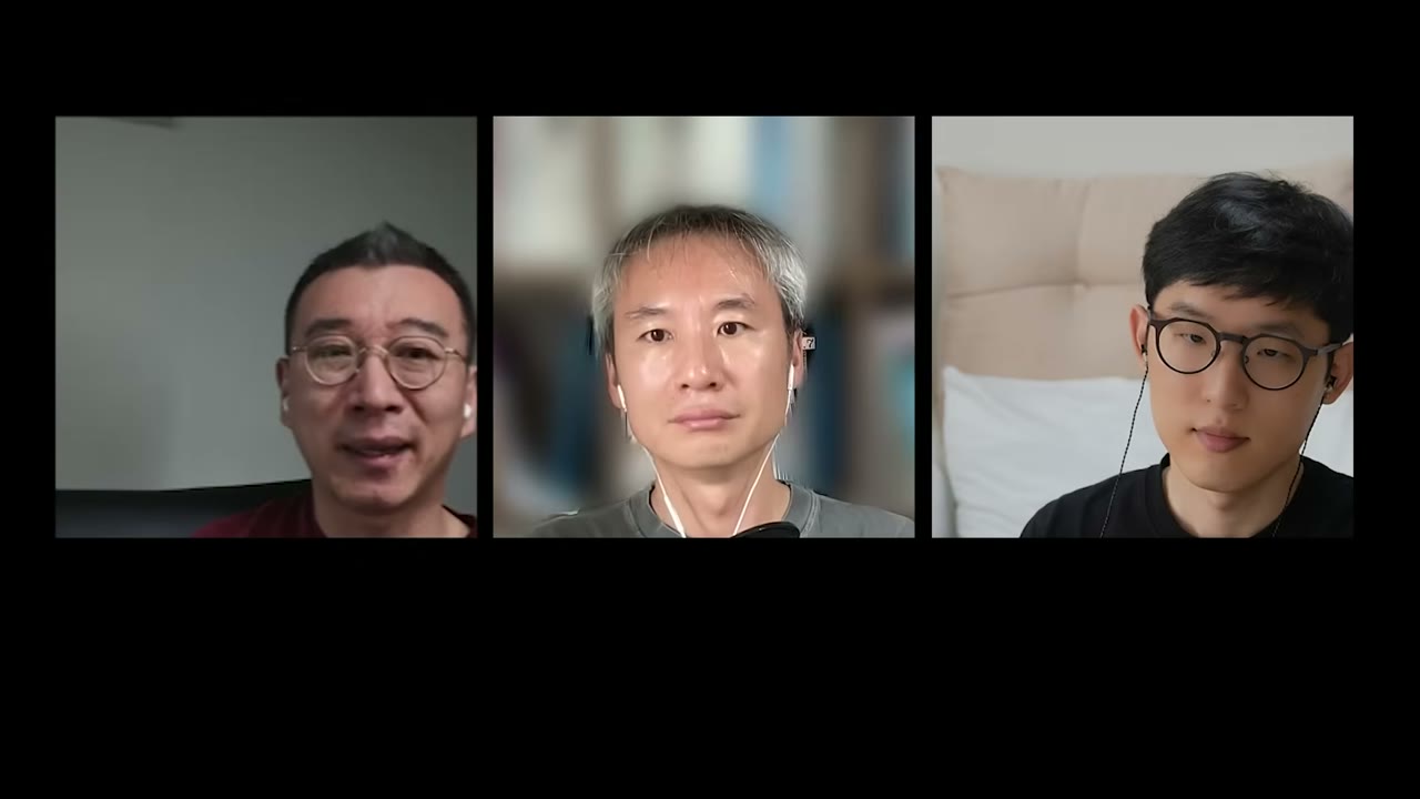 공급망 전망을 토론하는 세 진행자