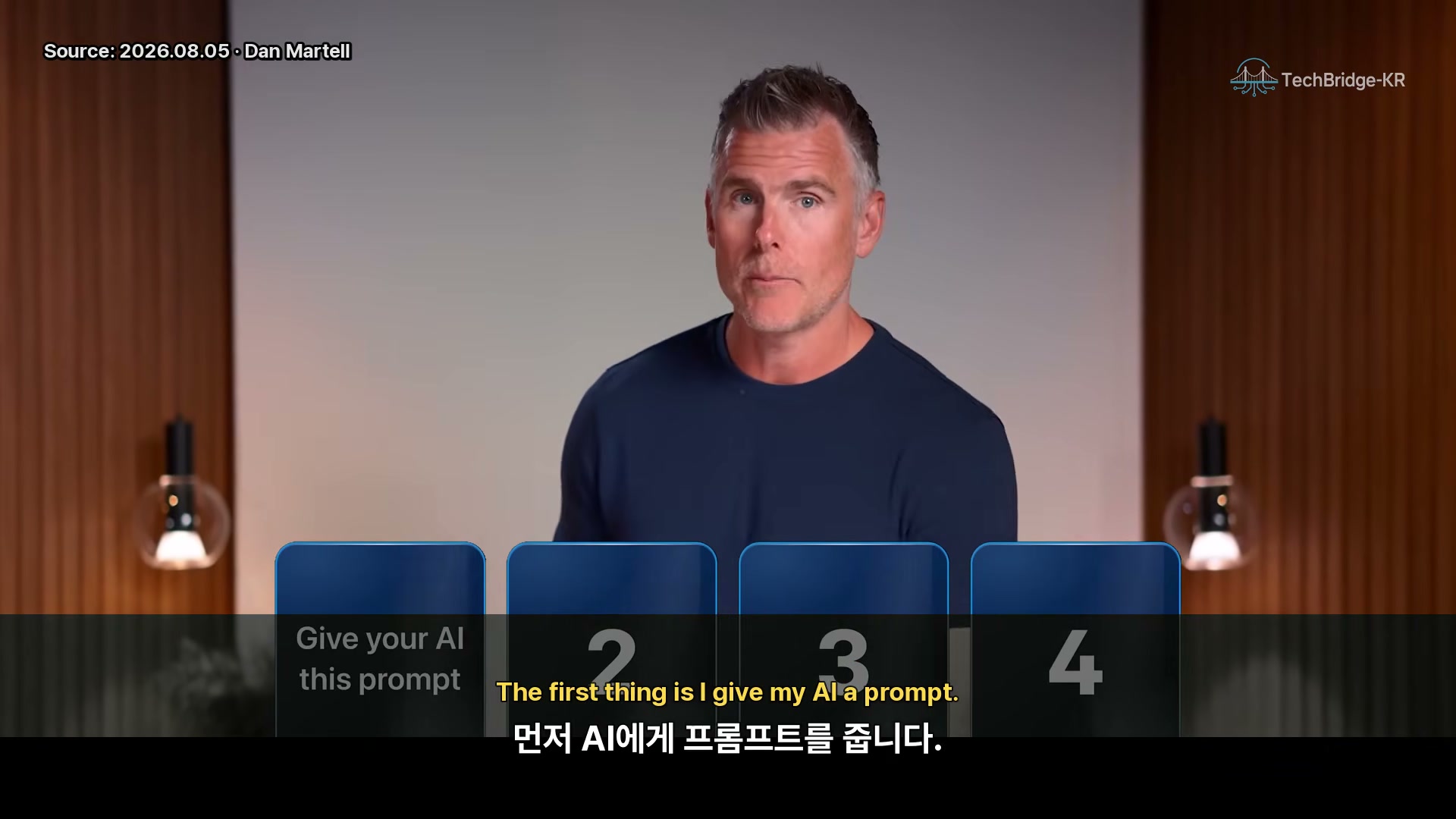 장면 4 — AI에게 먼저 프롬프트를 주는 SELF 시스템 단계