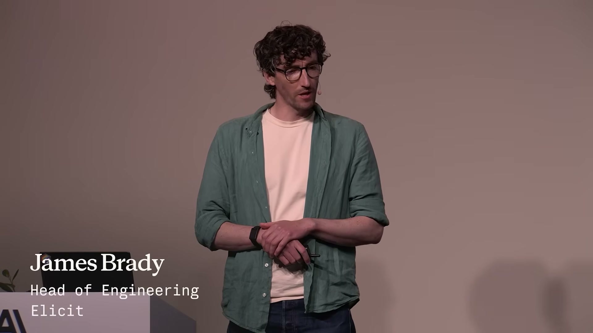 장면 1 — James Brady, Head of Engineering, Elicit